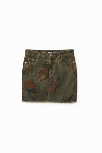 Minifalda de camuflaje floral - - 42 - Desigual - Modalova
