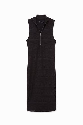 Zip lace dress - BLACK - XL - Desigual - Modalova