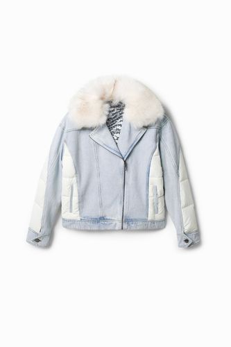 Fur-effect trucker jacket - - XS - Desigual - Modalova