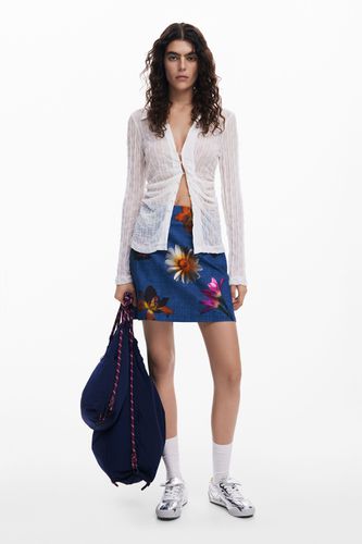 Minifalda flores - BLUE - S - Desigual - Modalova