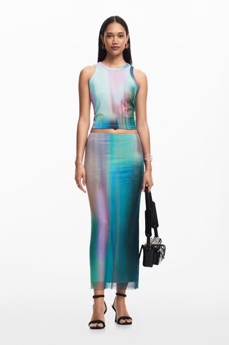 Tulle skirt with gradient effect - - L - Desigual - Modalova