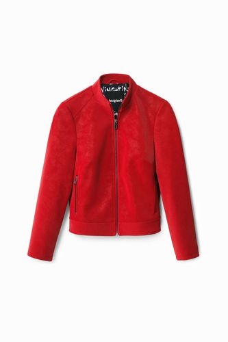 Suede-effect jacket - RED - XS - Desigual - Modalova