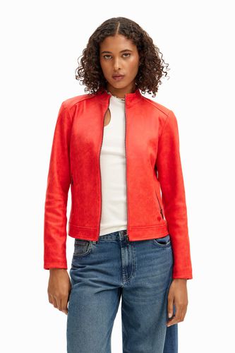 Slim biker jacket - RED - XL - Desigual - Modalova