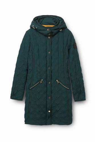 Padded coat hood - GREEN - 36 - Desigual - Modalova