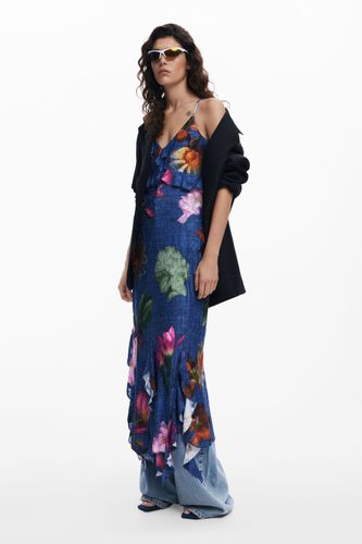 Vestido midi flores - BLUE - M - Desigual - Modalova