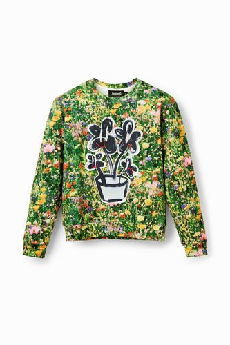 Floral plant sweatshirt - - XL - Desigual - Modalova