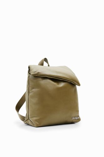 S padded leather backpack - - U - Desigual - Modalova