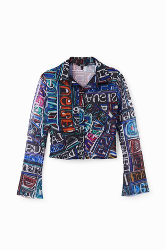 Camisa slim corta tul - Desigual - Modalova