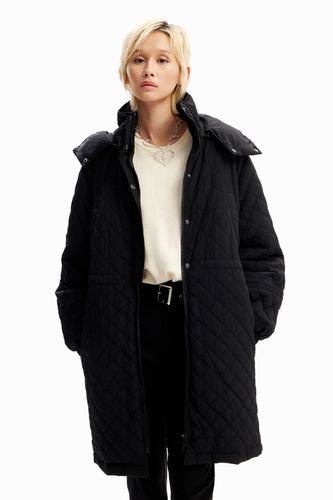 Puff-sleeve quilted coat - - XS - Desigual - Modalova