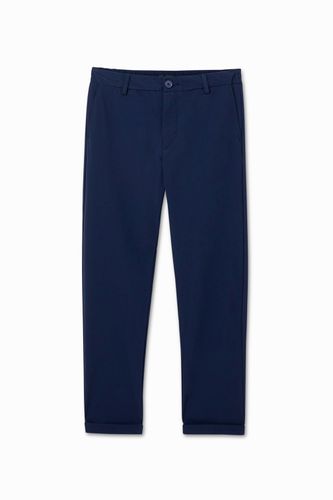 Pantalón azul tejido técnico - Desigual - Modalova