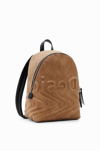 Mochila pequeña logo - BROWN - U - Desigual - Modalova