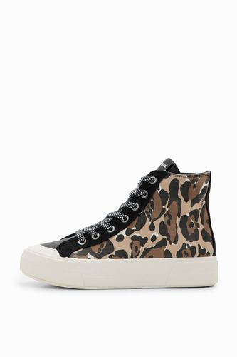 Sneakers caña alta animal print - Desigual - Modalova