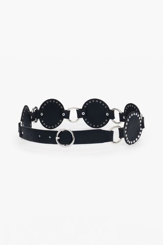 Articulated leather belt - 85 - Desigual - Modalova