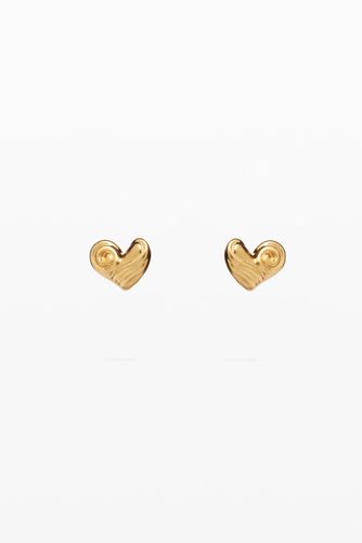 Zalio gold-plated heart stud earrings - U - Desigual - Modalova