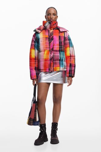 Quilted check coat - L - Desigual - Modalova