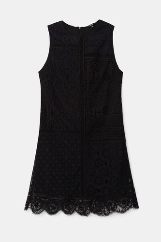 Sleeveless lace dress - BLACK - M - Desigual - Modalova