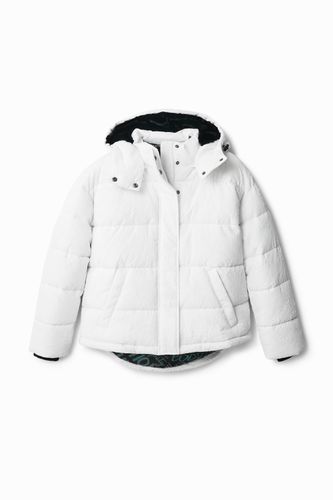 Textured padded jacket - WHITE - S - Desigual - Modalova