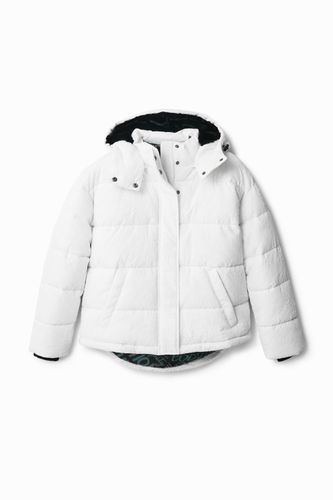 Textured padded jacket - WHITE - XS - Desigual - Modalova