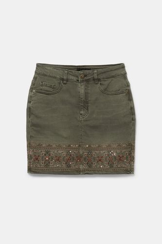 Embroidered denim mini-skirt - - 26 - Desigual - Modalova