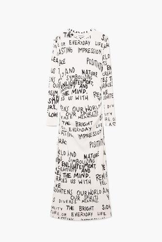 Vestido midi frase - WHITE - XL - Desigual - Modalova