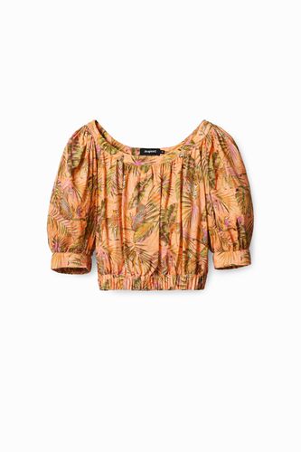 Blusa cropped tropical - ORANGE - L - Desigual - Modalova