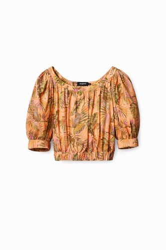 Tropical cropped blouse - - M - Desigual - Modalova