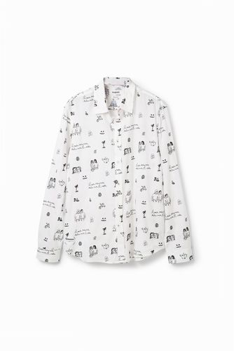 Camisa voile bordados - WHITE - L - Desigual - Modalova