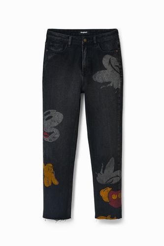 Straight cropped Disney's Mickey Mouse jeans - - 36 - Desigual - Modalova