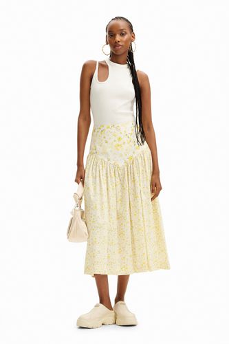 Floral ruffle midi skirt - - XL - Desigual - Modalova