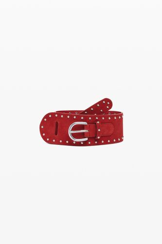 Studded leather sash belt - 85 - Desigual - Modalova