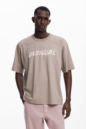 T-shirt à manches courtes avec logo texturé - Desigual - Modalova