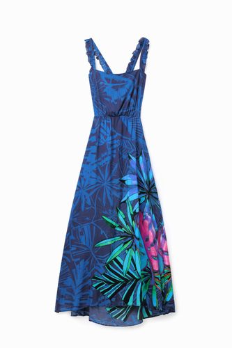 Vestido midi volantes tropical - M - Desigual - Modalova