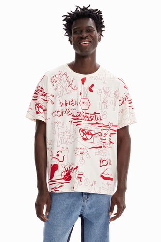 Camiseta oversize estampada - Desigual - Modalova