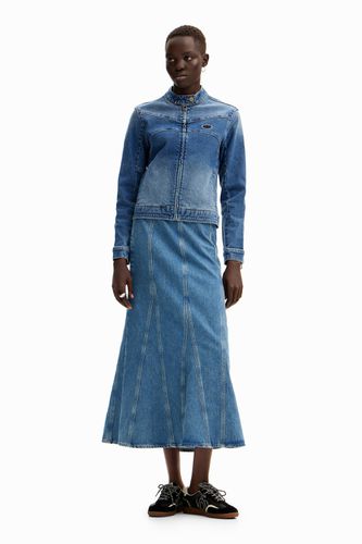 Falda larga denim - BLUE - S - Desigual - Modalova