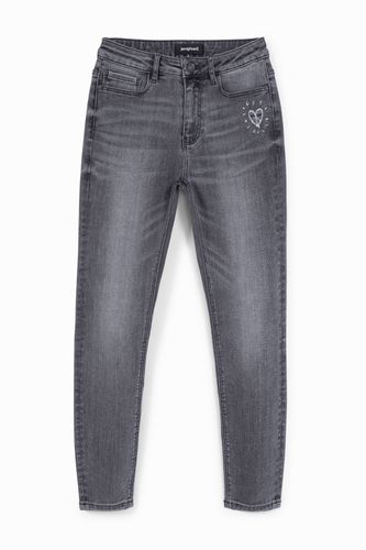 Skinny cropped jeans - BLACK - 26 - Desigual - Modalova