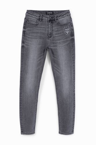 Skinny cropped jeans - BLACK - 28 - Desigual - Modalova