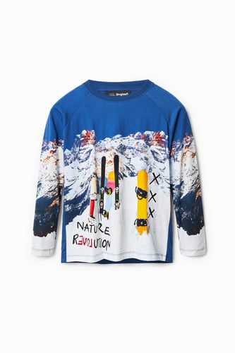 Camiseta manga larga snowboard - Desigual - Modalova