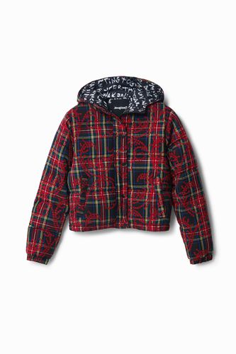 Short padded tartan jacket - - XS - Desigual - Modalova