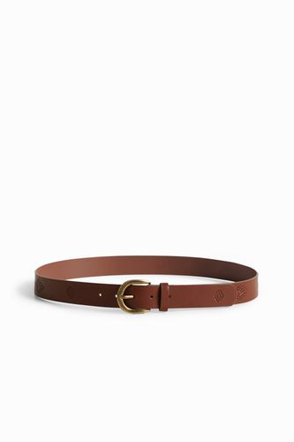 Leather belt - BROWN - 85 - Desigual - Modalova