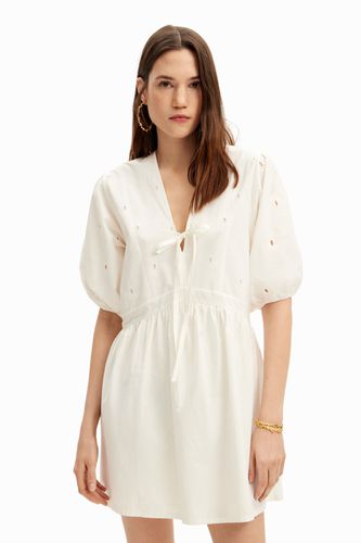 Poplin mini dress - WHITE - L - Desigual - Modalova