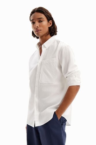 Patchwork poplin shirt - WHITE - L - Desigual - Modalova