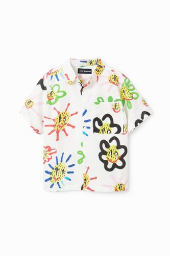 Camisa resort soles - WHITE - 7/8 - Desigual - Modalova