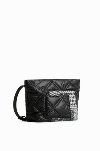 Small patchwork houndstooth crossbody bag - U - Desigual - Modalova