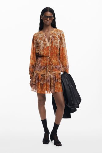 Vestido Boho Paisley - ORANGE - XS - Desigual - Modalova