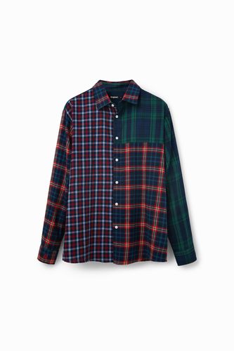 Oversize plaid shirt - GREEN - XL - Desigual - Modalova