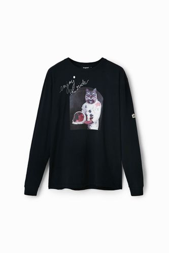 Camiseta oversize gato astronauta - Desigual - Modalova