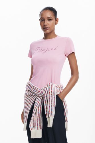 Camiseta slim strass - Desigual - Modalova