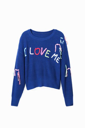 Love me pullover - BLUE - XS - Desigual - Modalova