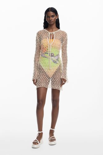 Vestido crochet abalorios - L/XL - Desigual - Modalova