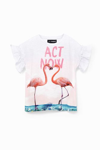 Flamingo T-shirt - RED - 7/8 - Desigual - Modalova